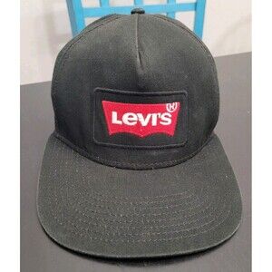 Levi's Levi Strauss Hat Jeans 501 Red Tag Patch Snapback Black Baseball Cap